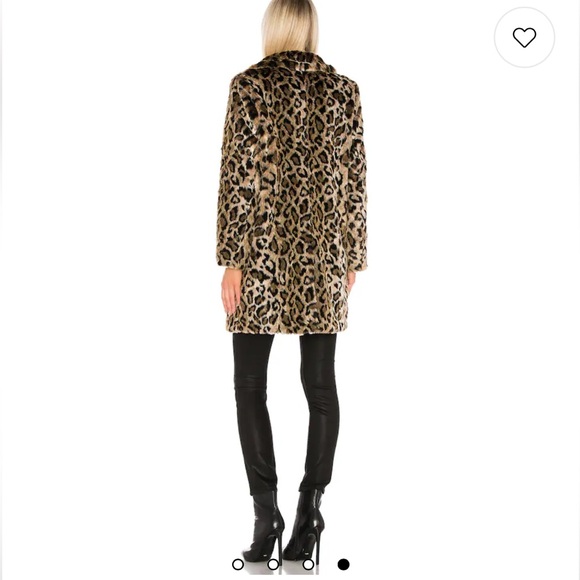 House of Harlow X revolve ABRIGO GENN leopard coat size small - Picture 4 of 8